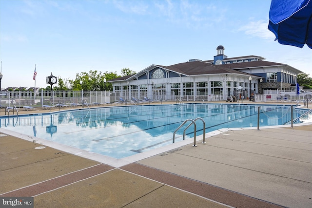 view of pool with a patio