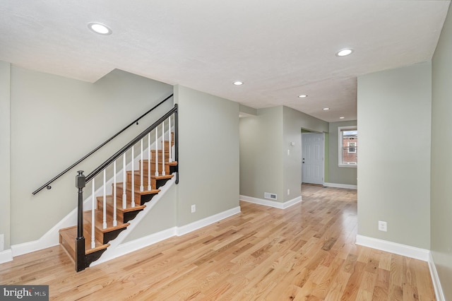 interior space with light wood-type flooring