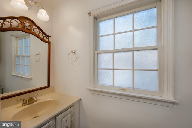 bathroom with vanity