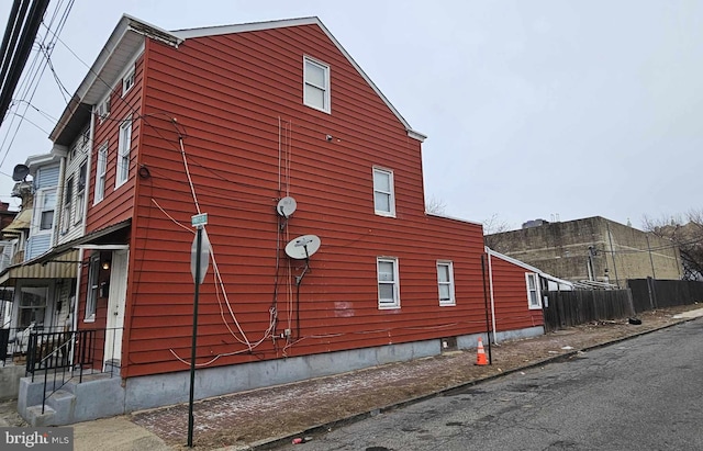 view of property exterior