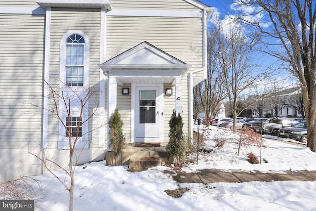 view of front of home