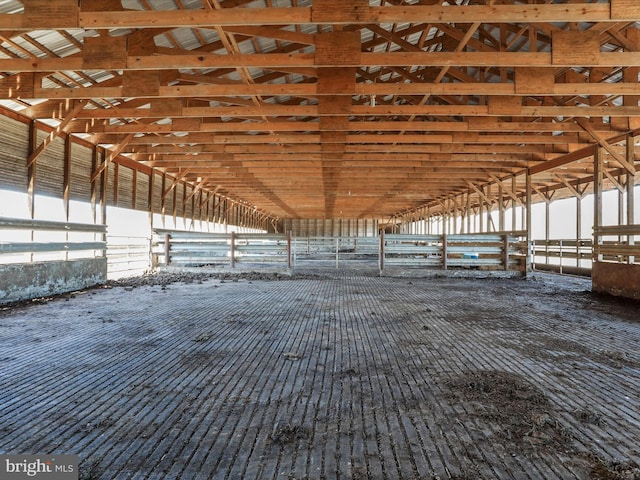 view of horse barn