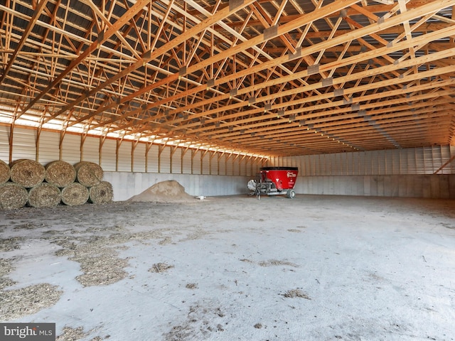 garage featuring metal wall