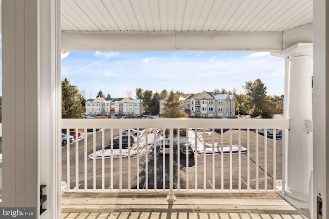 view of balcony