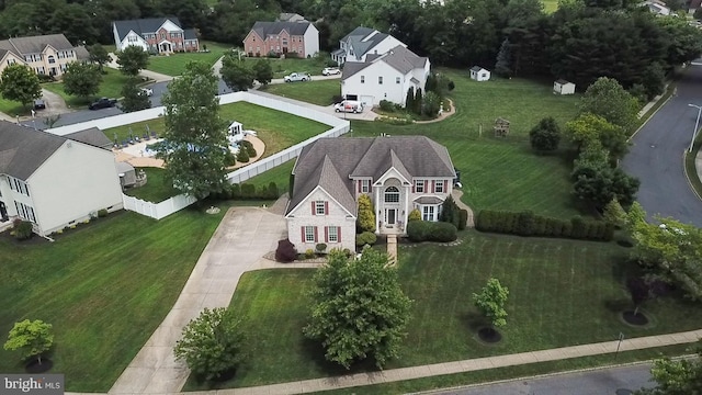 birds eye view of property