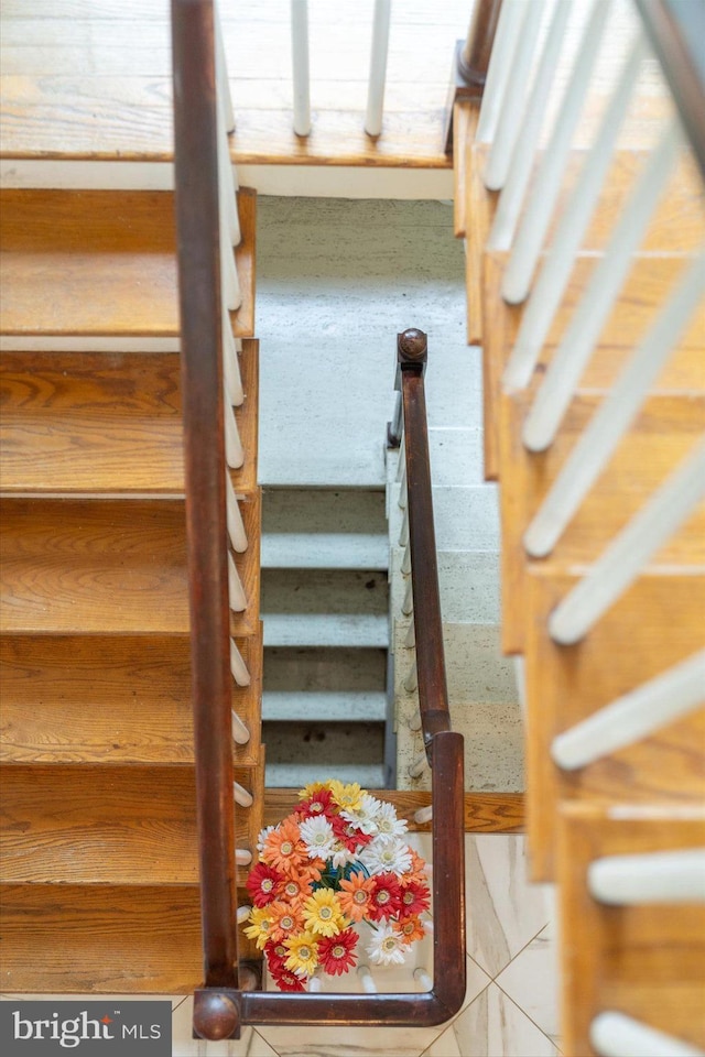 view of staircase