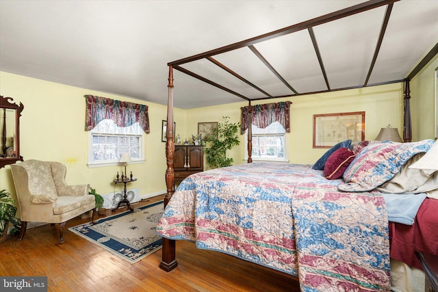 bedroom featuring hardwood / wood-style flooring