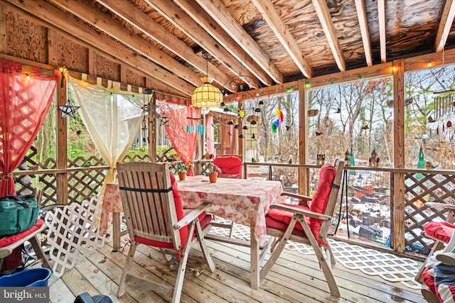 view of sunroom / solarium