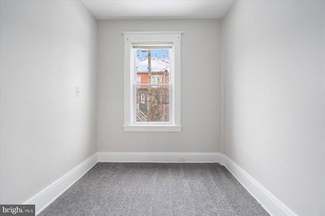 view of carpeted empty room