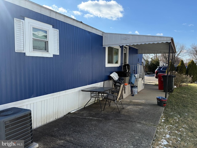 view of patio / terrace with cooling unit