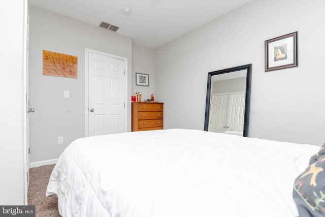 bedroom featuring carpet flooring