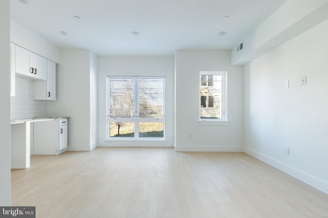 interior space featuring light hardwood / wood-style floors