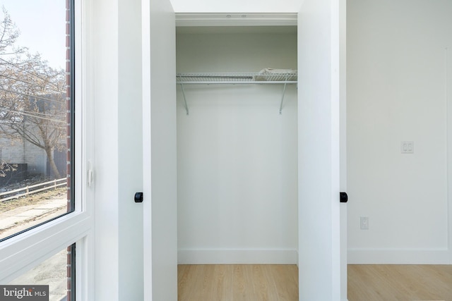 view of closet