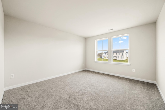 view of carpeted empty room