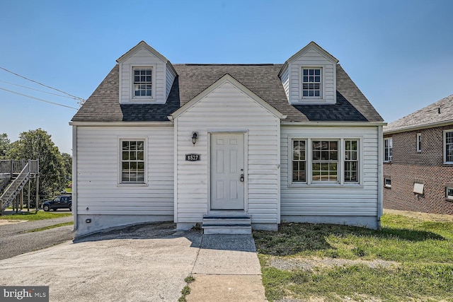 view of cape cod-style house