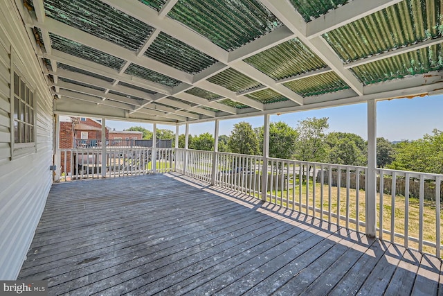 view of wooden terrace