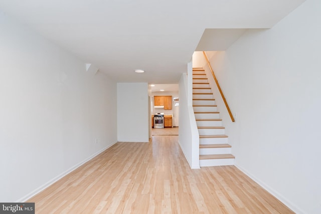 interior space with light wood-type flooring