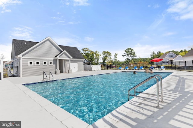 view of pool with a patio