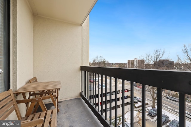 view of balcony