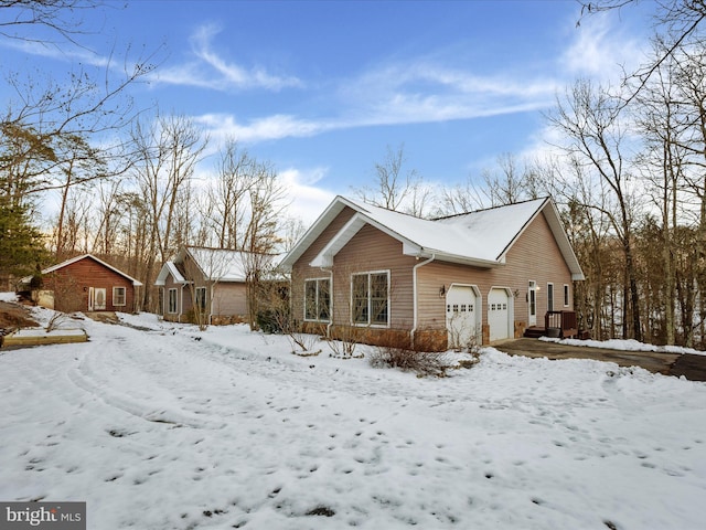 view of snowy exterior