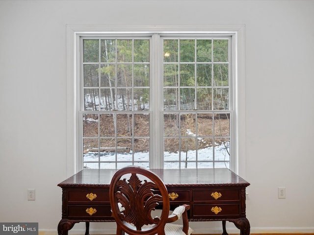 interior space with plenty of natural light