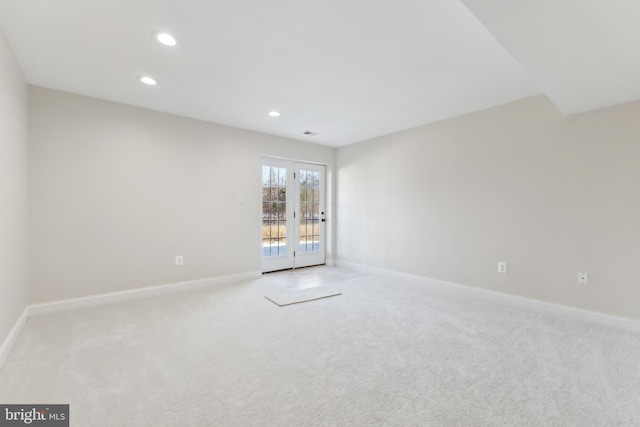 view of carpeted empty room