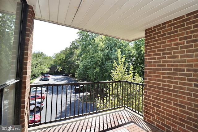 view of balcony