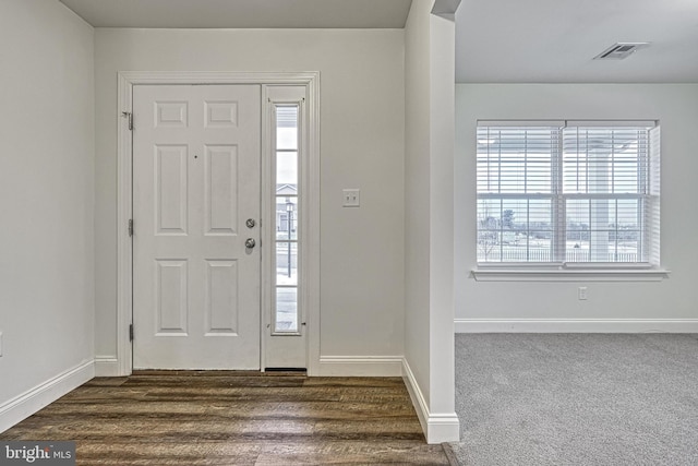 foyer entrance with plenty of natural light