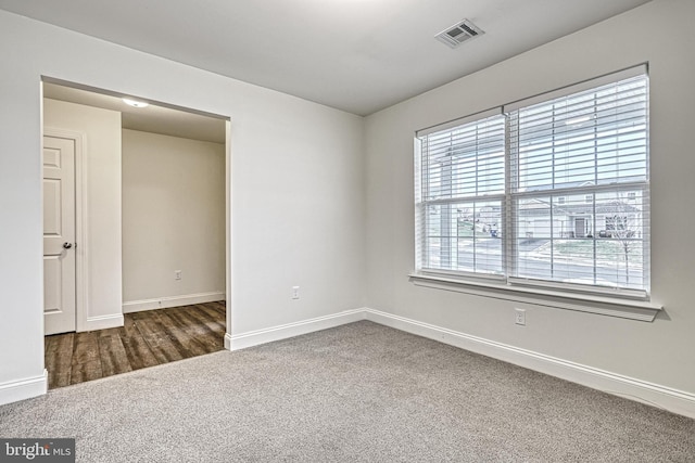 view of carpeted empty room