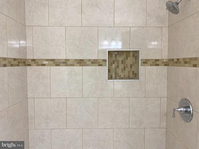 details featuring a shower