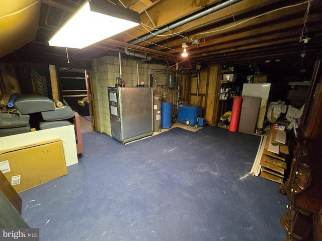 view of basement