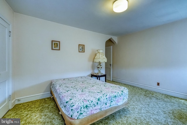 bedroom with carpet flooring