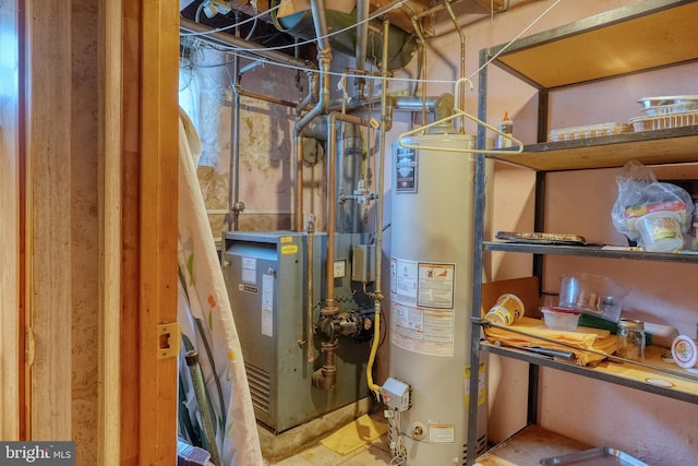 utilities featuring water heater