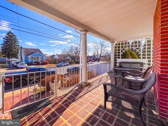 view of patio / terrace featuring a porch