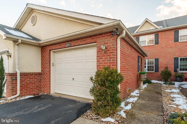 view of home's exterior featuring a garage