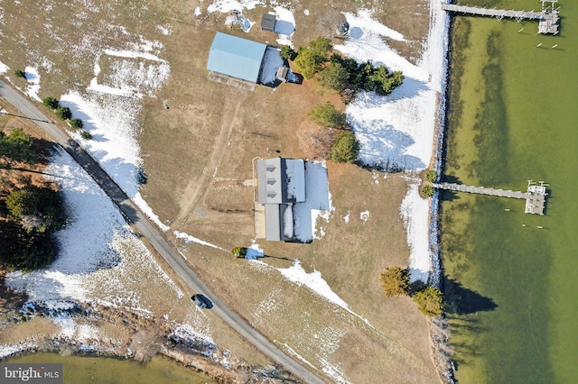 bird's eye view featuring a rural view