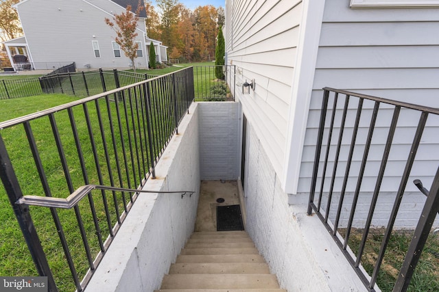 view of staircase