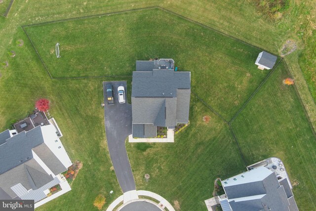 birds eye view of property