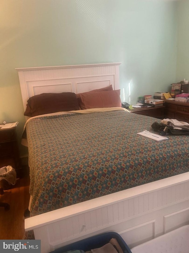 bedroom featuring hardwood / wood-style floors