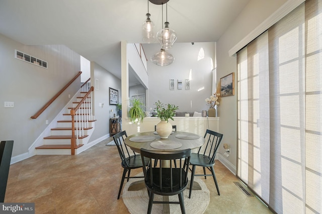 view of dining area