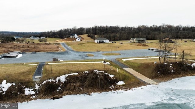 exterior space with a rural view