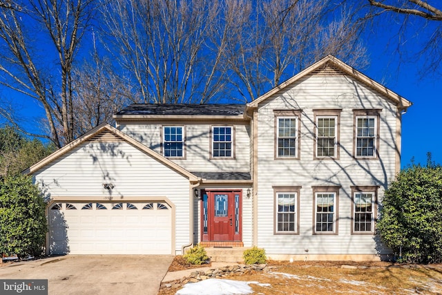 view of front of house featuring a garage