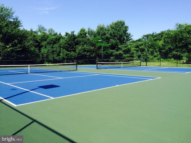 view of tennis court