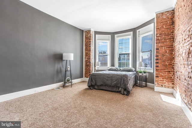 bedroom with carpet flooring