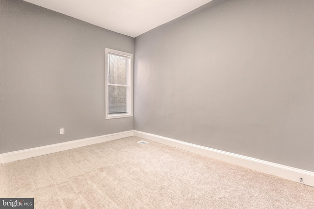 view of carpeted empty room