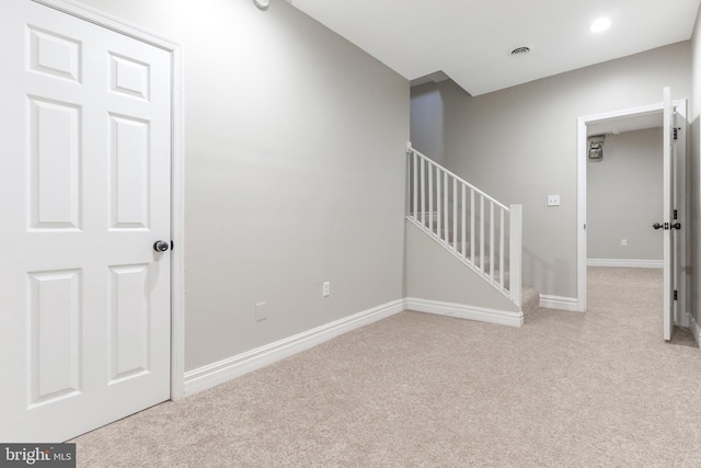 interior space with carpet floors