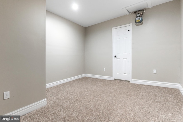 unfurnished room with carpet