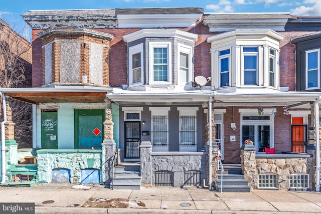 multi unit property with covered porch