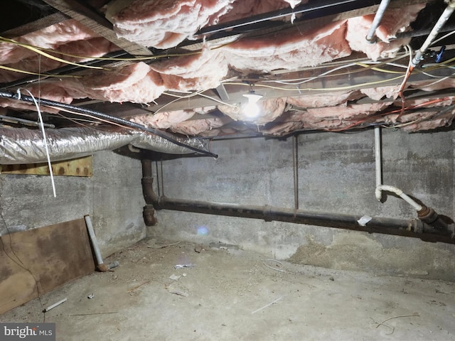 view of basement