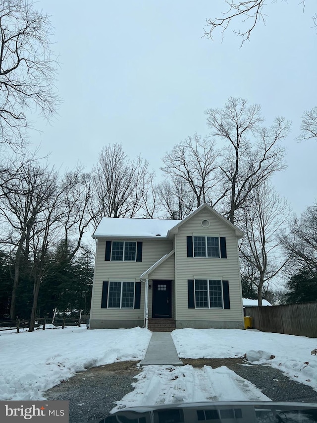 view of front of property